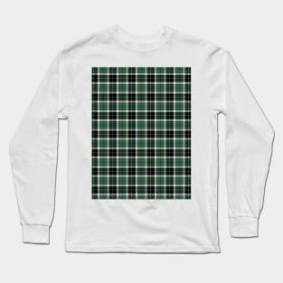 Green Plaid Long Sleeve T-Shirt